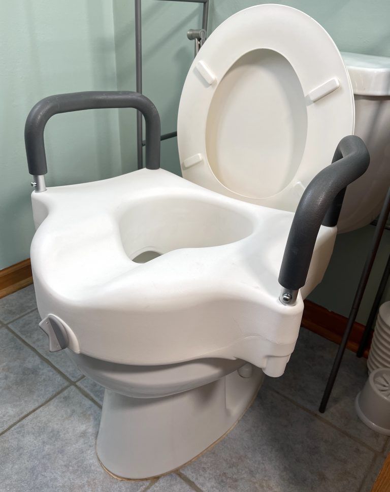 How to Install a Clamp-On Raised Toilet Seat without Tools - EquipMeOT